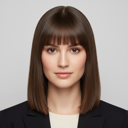 Blunt bangs